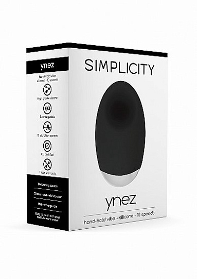 Мини-вибратор YNEZ из силикона, USB провод 11.5 см, черный