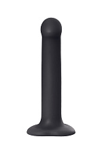Страпон на присоске из нежного силикона Strap-on-me, 18 см, черный