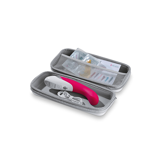 Силиконовый вибратор AL PUNTO с электростимуляцией, розовый