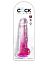 Фаллоимитатор с мошонкой на присоске King Cock Clear 8, розовый
