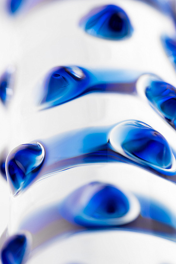 Фаллоимитатор из стекла DILDO с пупырками, 19 см