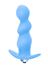 Анальная пробка с вибропулей SPIRAL ANAL, синяя