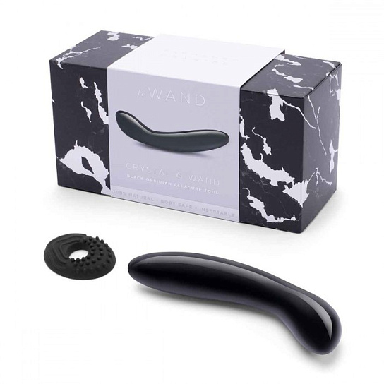 Массажер из камня для зоны G Le Wand Crystal G-Wand, черный