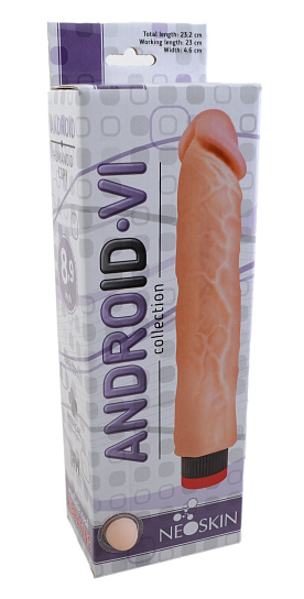 Длинный вибратор ANDROID Collection-VI, без мошонки, 23 см