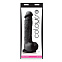 Реалистичный фаллоимитатор Colours - 8" Dildo, 19 см, черный