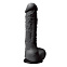 Реалистичный фаллоимитатор Colours - 8" Dildo, 19 см, черный