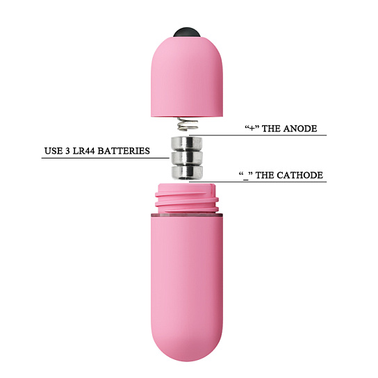 Мультискоростная вибропуля Baile mini vibe, розовая