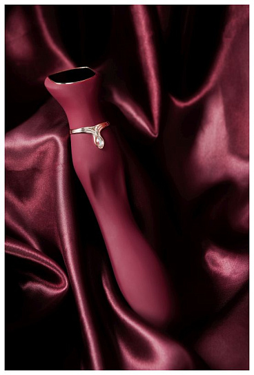 Красивый вибростимулятор Viotec MIRACLE CHANCE, красный