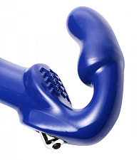 Безремневой вибрострапон Strap U Revolver II Vibrating 15.2 см, синий