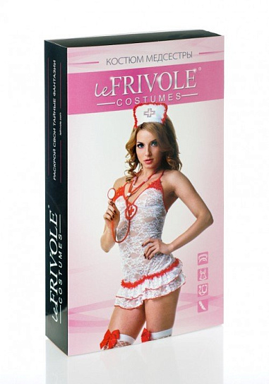 Кружевной костюм медсестры Le Frivole Costumes, L/XL Кружевной костюм медсестры Le Frivole Costumes, L/XL
