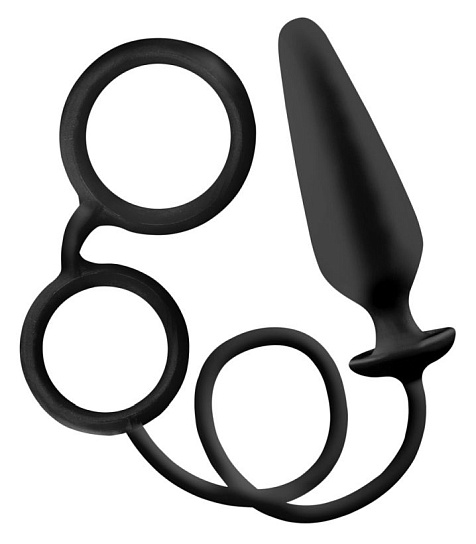 Кольцо с анальным стимулятором POWER