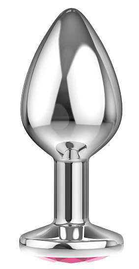 Анальный страз Diamond из гигиеничного металла со стразом, розовый