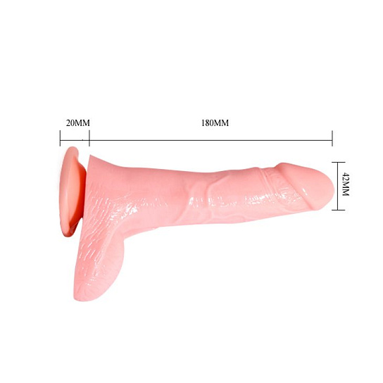 Фаллоимитатор с вибрацией и эякуляцией Baile Ejection Hero, 18 см