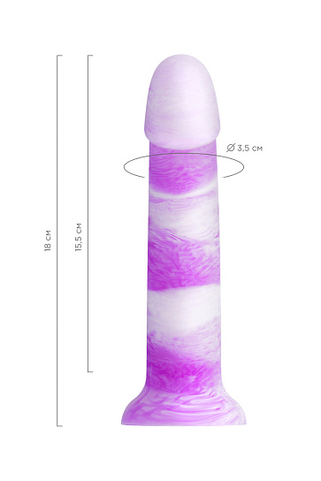 Цветной фиолетовый фаллоимитатор Beyond by Toyfa Neil, 18 см