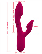 Вибратор с клиторальной стимуляцией RUYI, 21.5 см