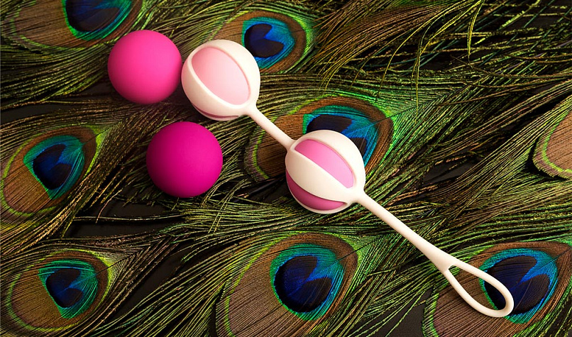 Вагинальные шарики Geisha Balls 2 с силиконовым чехлом