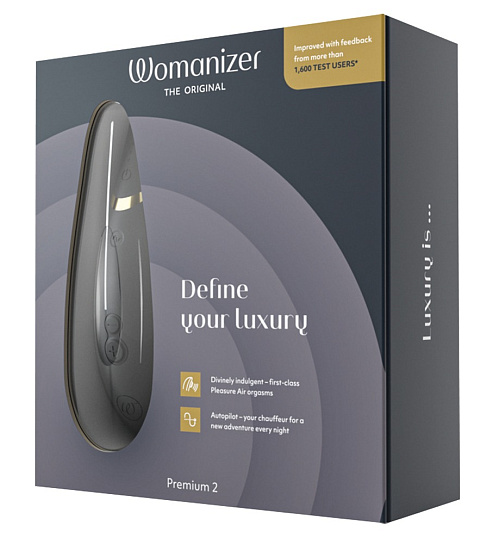 Вакуумно-волновой стимулятор Womanizer Premium 2, черный Вакуумно-волновой стимулятор Womanizer Premium 2, черный