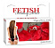 Наручники металлические Furry Love Cuffs с красным мехом