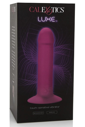 Розовый вибромассажер LUXE Touch-Sensitive Vibrator