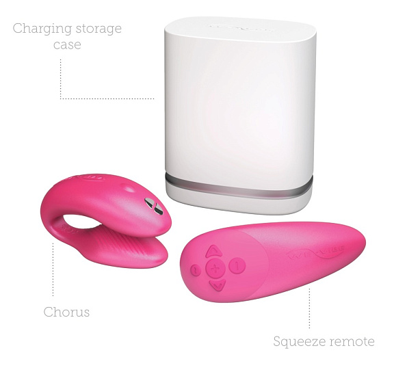 Вибратор для пар We-Vibe Chorus, розовый