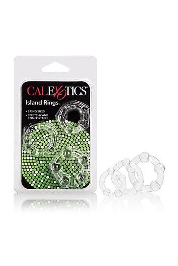 Колечки прозрачные разного размера Magic C-rings, 3 штуки, прозрачные