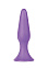Силиконовый анальный стимулятор с расширением книзу, фиолетовый
