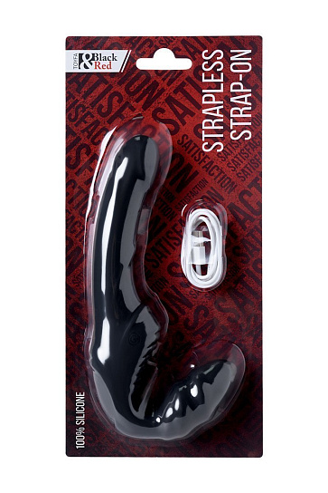 Безремневой страпон BLACK & RED BY TOYFA, 12 см, черный