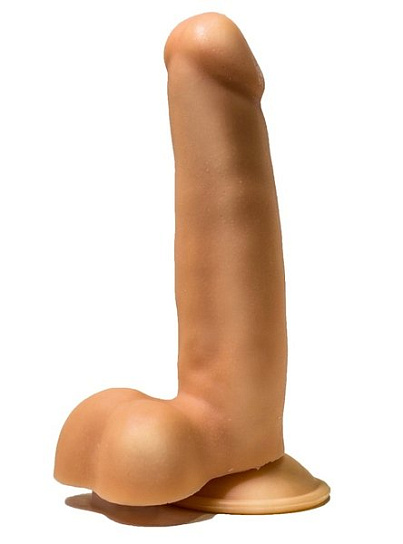 Фаллоимитатор на присоске с мошонкой Love Toy телесный 15,5 см