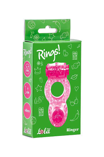 Эрекционное кольцо Rings Ringer, розовое