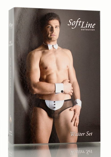 Мужской костюм официанта SoftLine WAITER SET, M/L