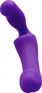 Безремневой страпон с анатомически созданной формой, 10 см, фиолетовый