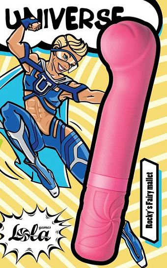 Мини вибратор Universe Rocky’s Fairy Mallet, розовый