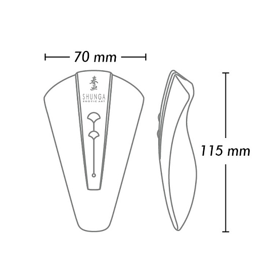 Вибратор-массажер Shunga Obi, малиновый