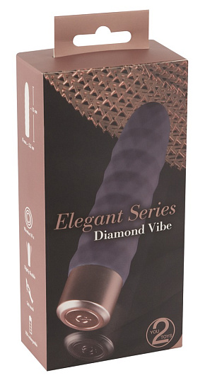 Стильная вибропуля Elegant Diamond Vibe