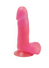 Женский фаллоимитатор на присоске, розовый, Love Toy 15,5 см