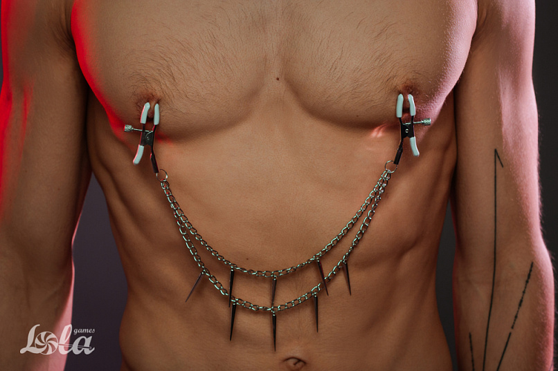 Зажимы для сосков Spiky на цепочке