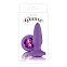 Анальная втулка фиолетового цвета, Glams Purple Gem