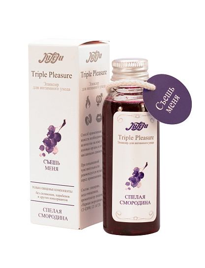 Согревающий гель для массажа Triple Pleasure Спелая смородина, 65 мл