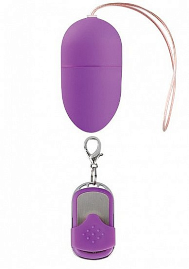 Виброяйцо с пультом ДУ, фиолетовое