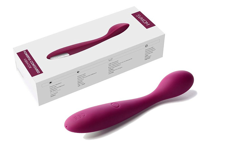 Вибромассажер в форме ложечки для точки G Svakom Keri, фиолетовый