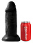 Толстый реалистичный фаллос King Cock 10 Chubby, 22 см, черный