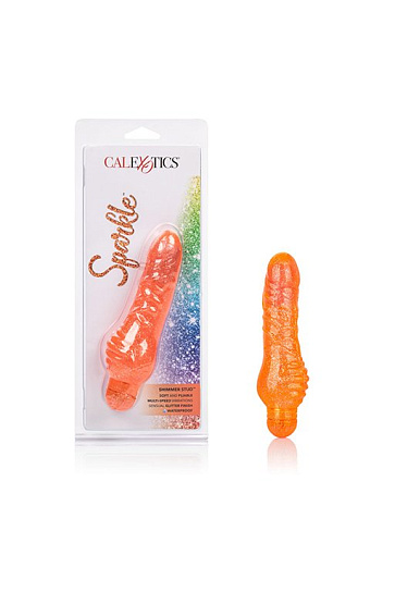 Классический вибратор Sparkle Shimmer Stud-Orange