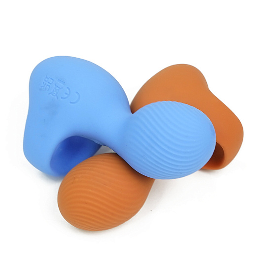 Мини-вибратор насадка на палец Magic Vibe, синий