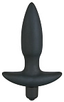 Анальная пробка Black Velvets Vibrating Plug Large, черная