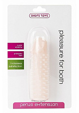 Насадка на пенис изготовленная из силикона SPIKEY-PENIS, телесная
