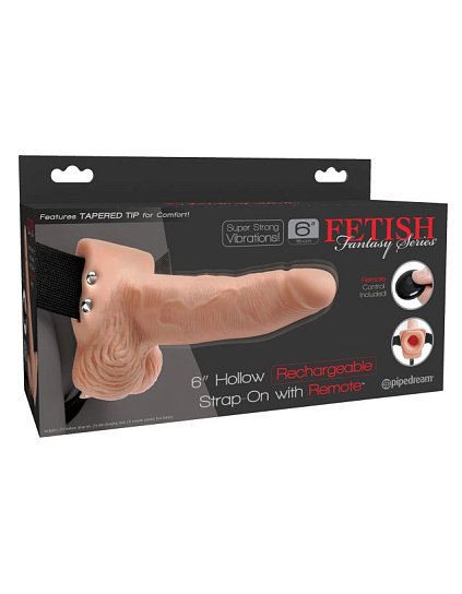 Полый фаллопротез с вибрацией Fetish Fantasy 6