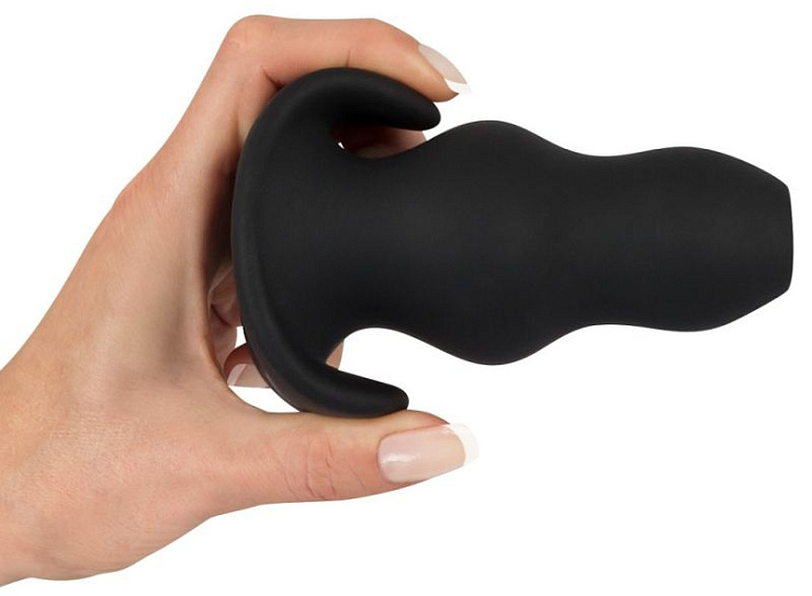 Анальная пробка-тоннель черная Tunnel Plug