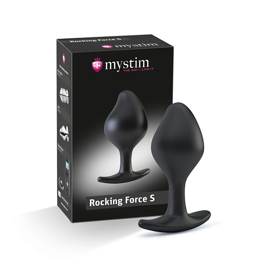 Анальная пробка с электростимуляцией Rocking Force S