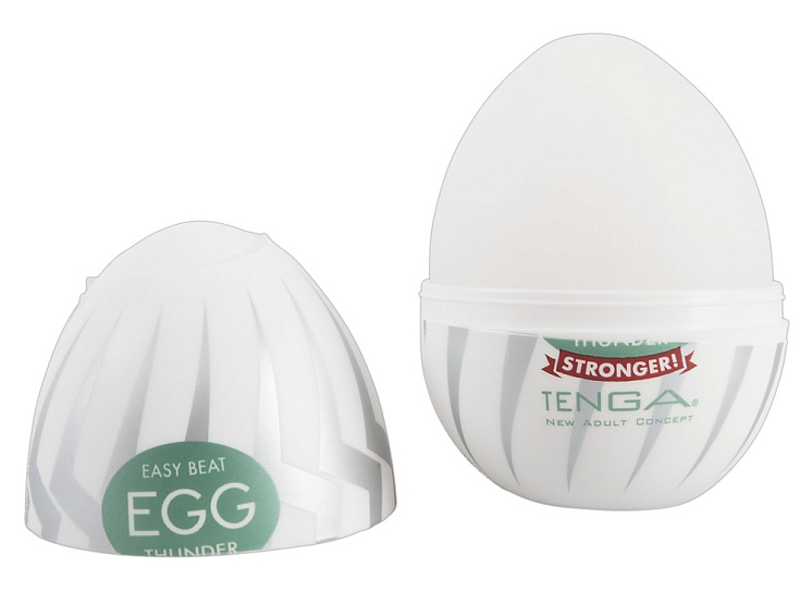 Яйцо мастурбатор Tenga Egg Thunder 007 с 3D молниями