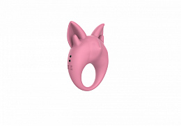 Эрекционное кольцо с вибрацией Lola Games MiMi Animals Kitten Kiki, розовое